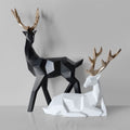 Decoração de Mesa Estátua Cervo 2 Peças em Resina